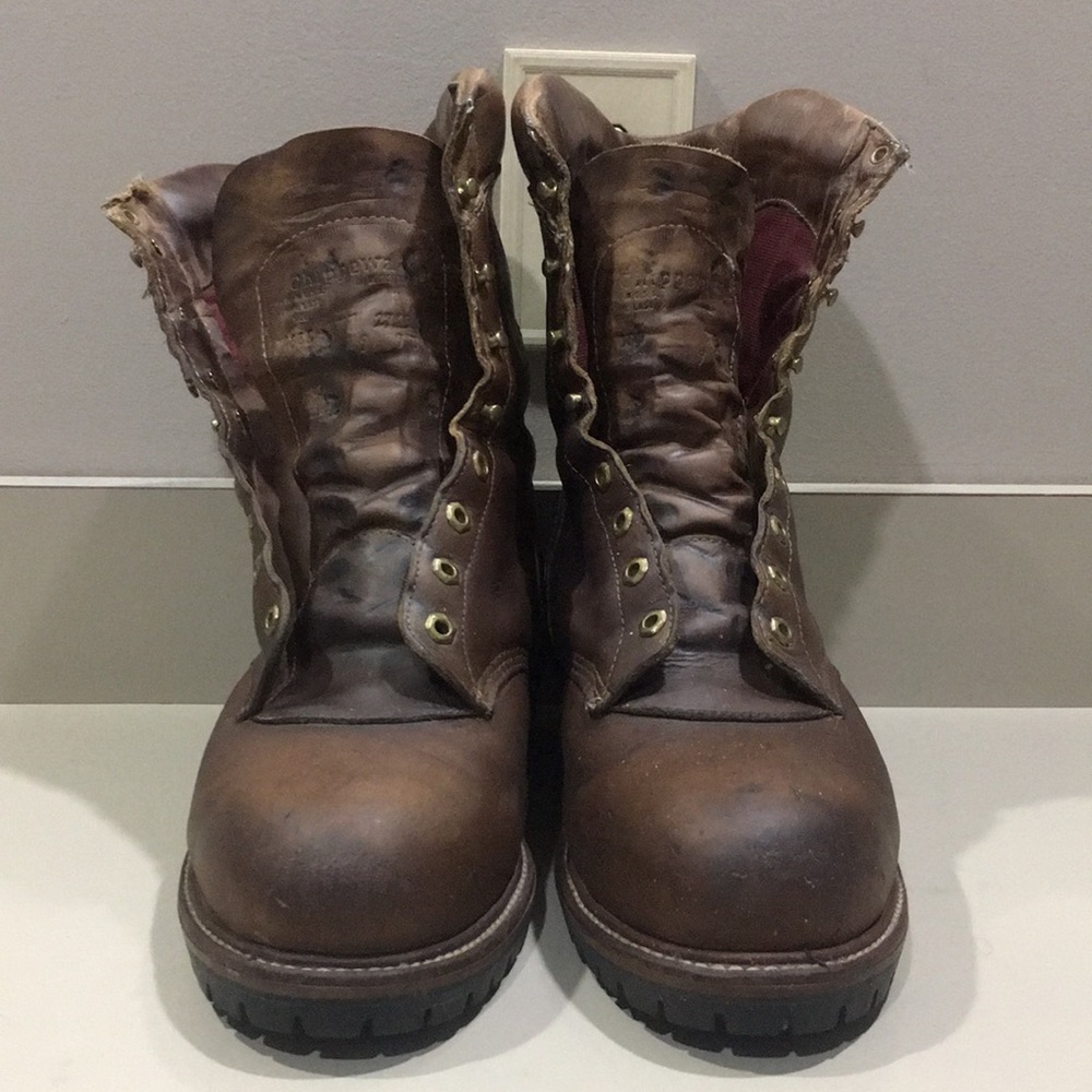 Chippewa Leather lace up Boots 11W